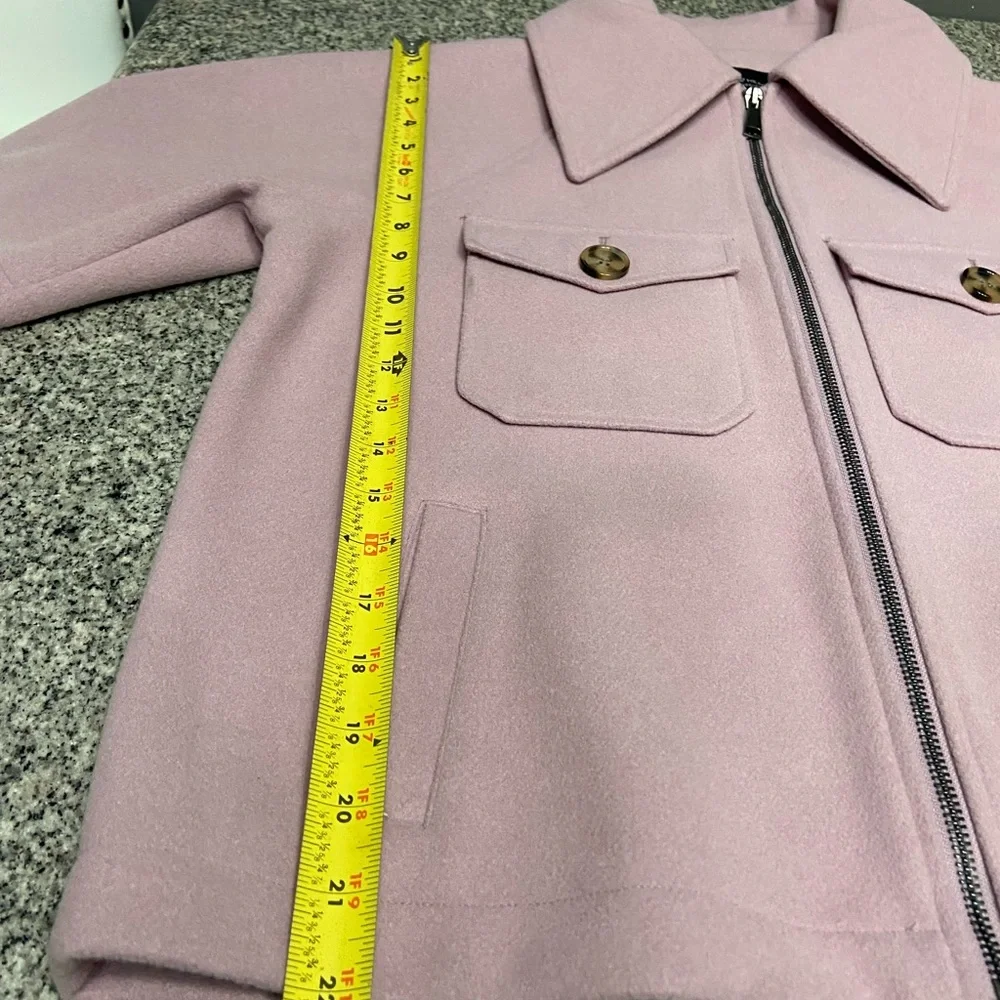 VELVET HEARTS Womens Lavender Oversized Peacoat Soft minimalist Boho Lagenlook M - Picture 11 of 16